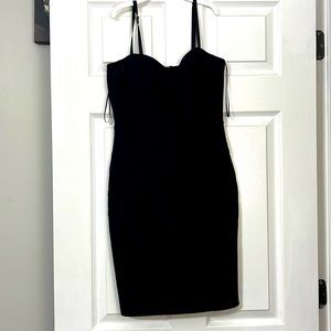 Black mini dress